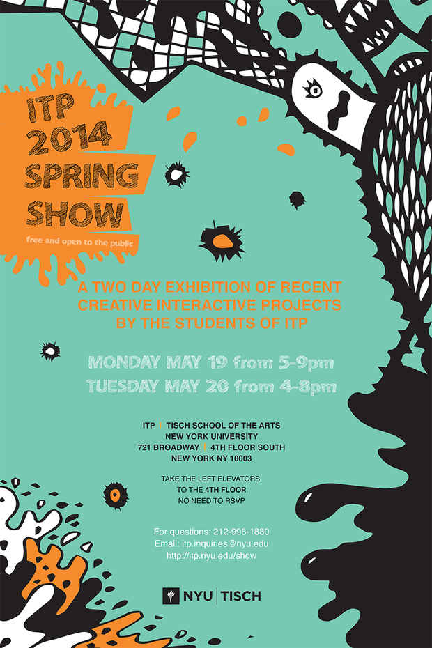 poster for “ITP 2014 Spring Show” 