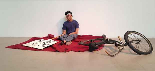 poster for Duane Hanson “Chinese Student, 1989”