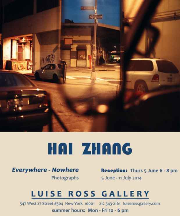 poster for Hai Zhang “Everywhere – Nowhere”