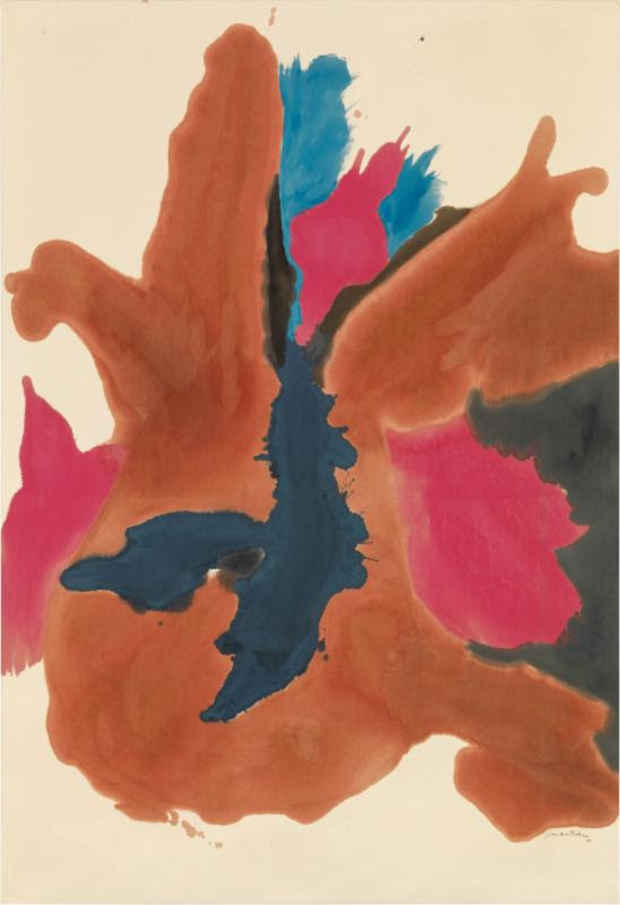 poster for Helen Frankenthaler “Composing with Color: Paintings 1962-1963”