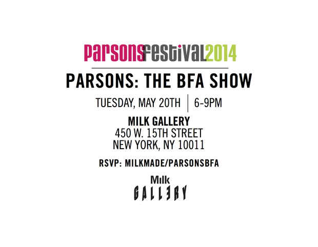 poster for “Parsons BFA Photography” Exhibition