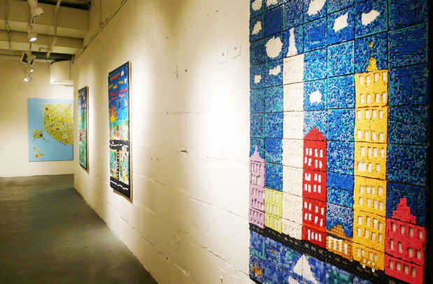 poster for “Community Maps: Mosaics of PS 209Q” Exhibition