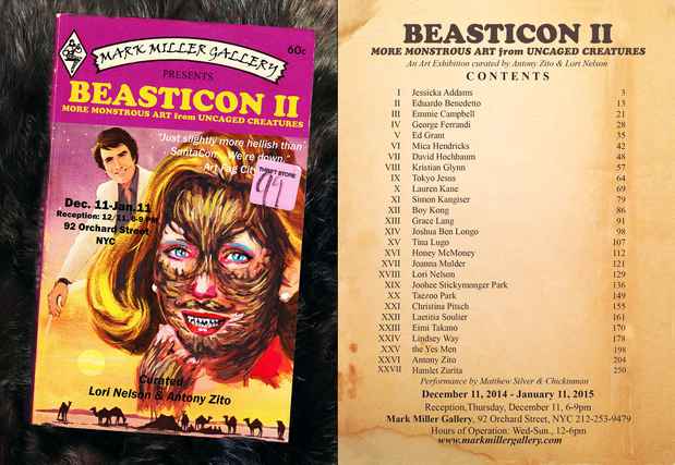 poster for “Beasticon II: Monstrous Art by Uncaged Creatures” Exhibition