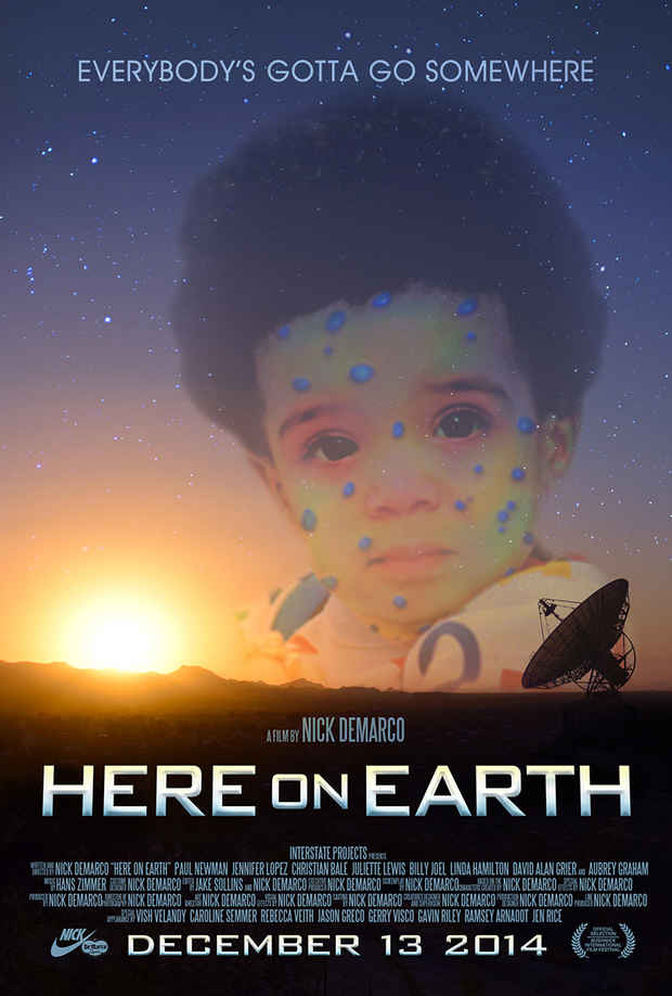 poster for Nick DeMarco “Here on Earth”