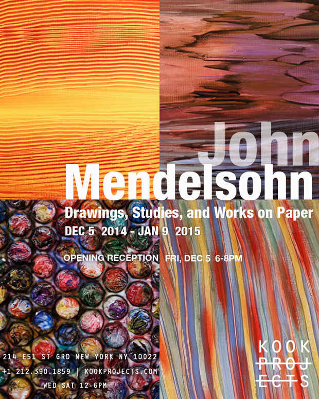 poster for John Mendelsohn “Drawings, Studies, and Works on Paper”