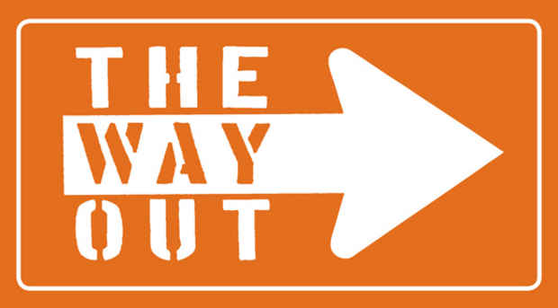 poster for “The Way Out: Syracuse University MFA Thesis Exhibition”