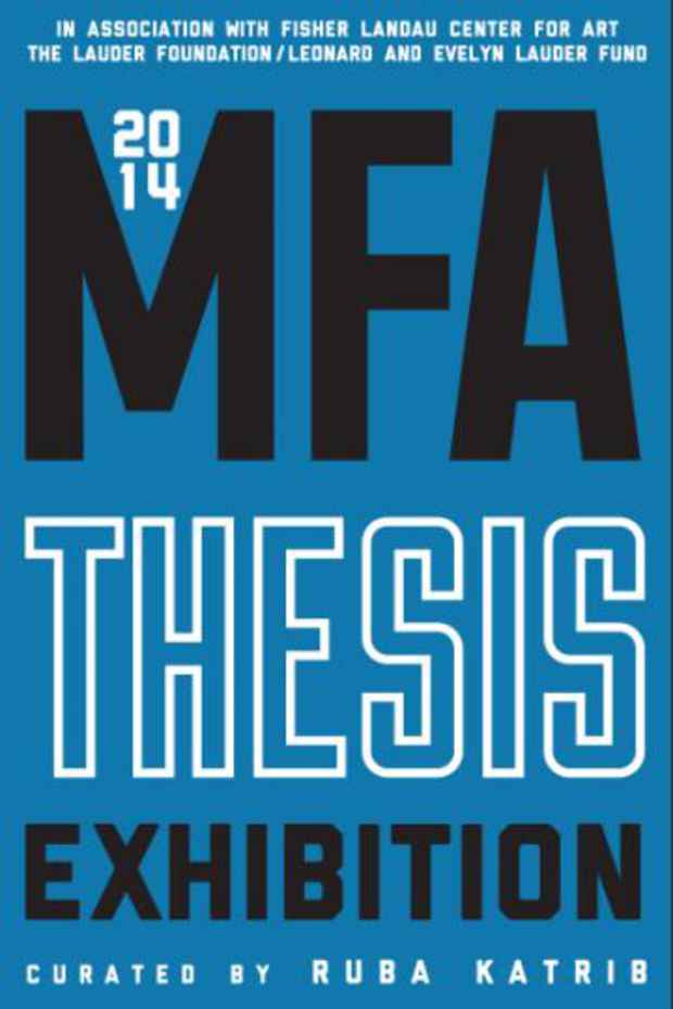 poster for “Columbia University MFA Thesis Show”