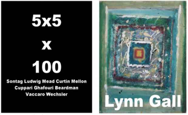 poster for “5x5x100” Exhibition & Lynn Gall Exhibition