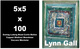 poster for “5x5x100” Exhibition & Lynn Gall Exhibition