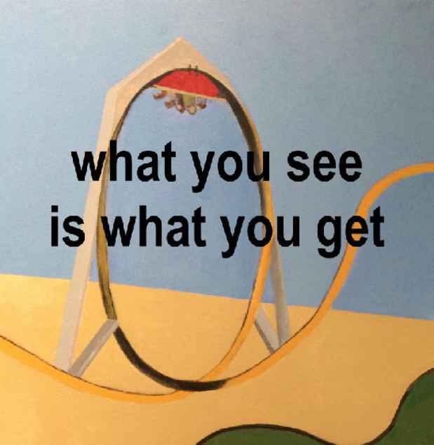 poster for “What You See is What You Get” Exhibition
