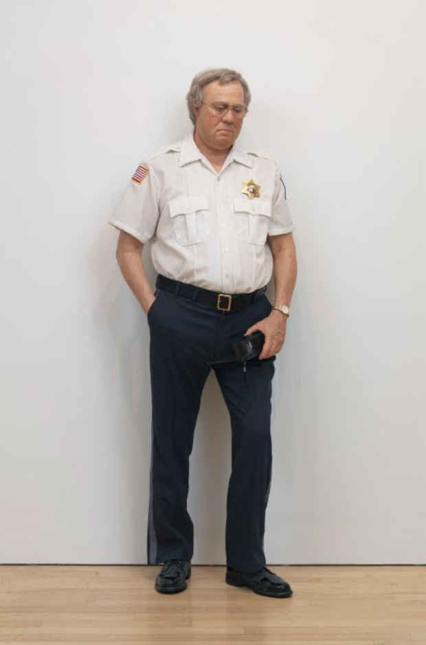 poster for Duane Hanson “Security Guard”