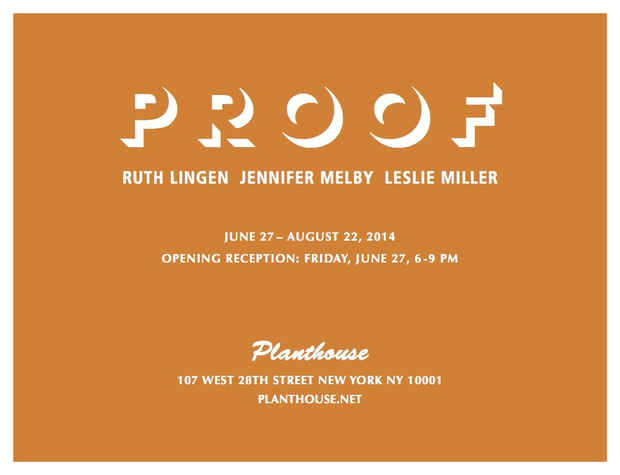 poster for “Proof” Exhibition