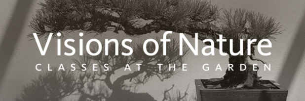 poster for “Visions of Nature 2014: Classes at the Garden” Exhibition