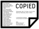 poster for “Copied” Exhibition