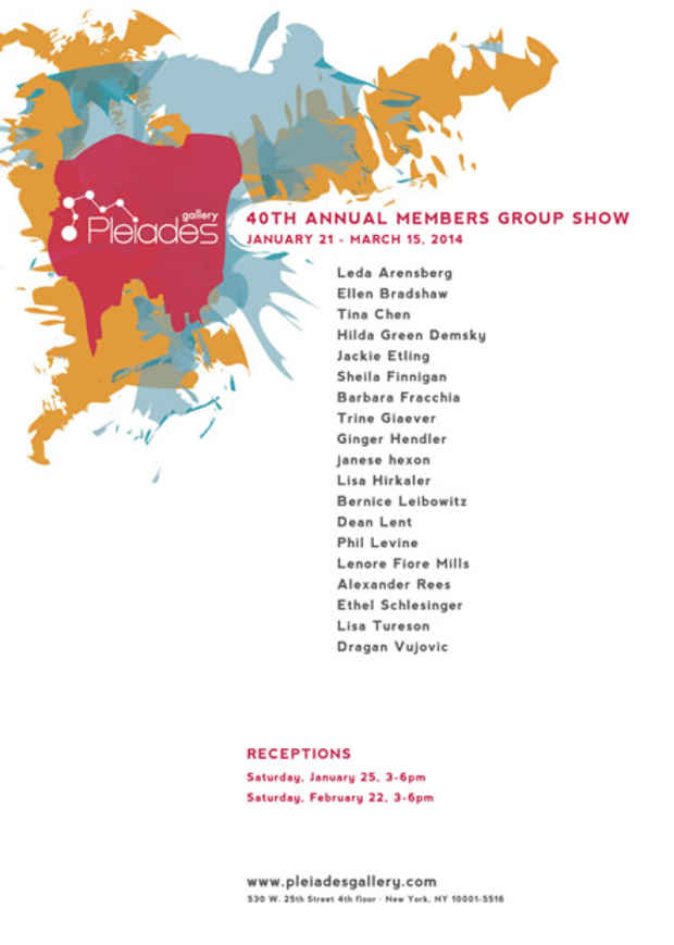 poster for “40th Annual Members Group Show”