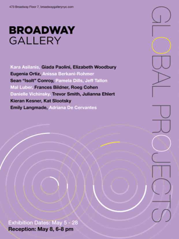 poster for “Global Projects: Artists at Home and Abroad, May 2014” Exhibition