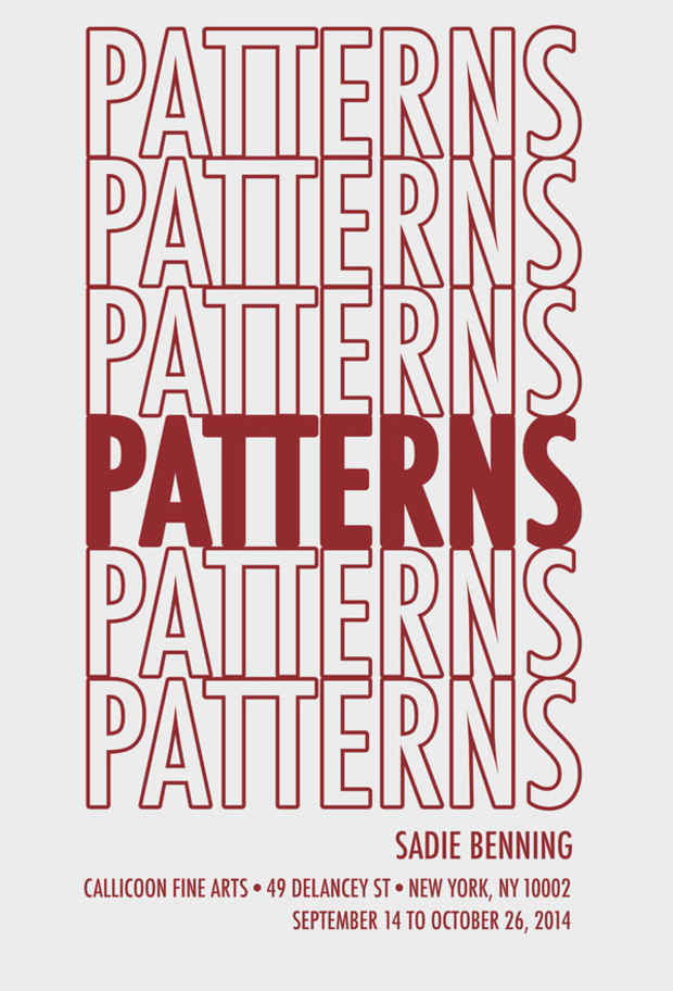 poster for Sadie Benning “Patterns”