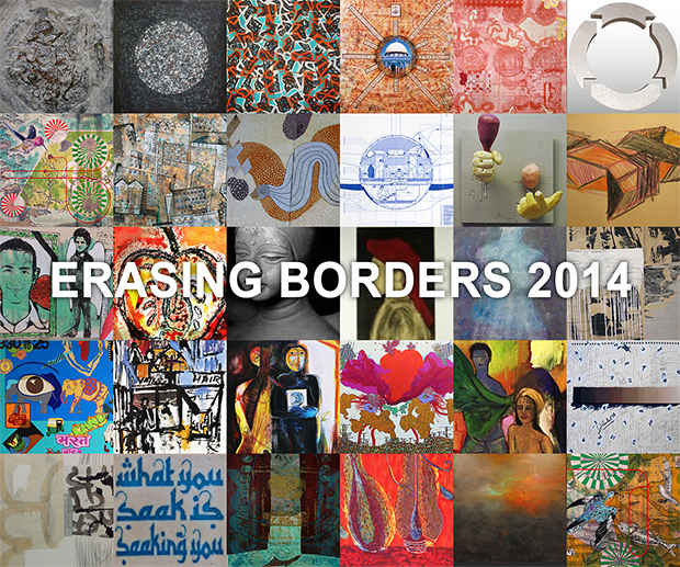 poster for “Erasing Borders 2014” Exhibition
