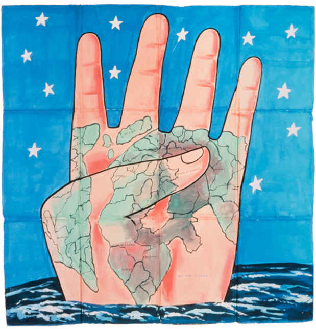 poster for Francesco Clemente “Inspired by India”