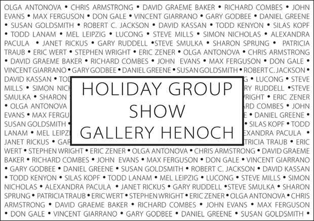 poster for “Holiday Group Show” Exhibition