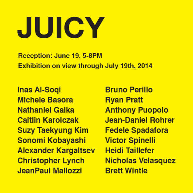 poster for “Juicy” Exhibition