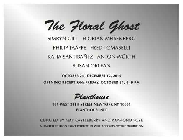 poster for “The Floral Ghost” Exhibition