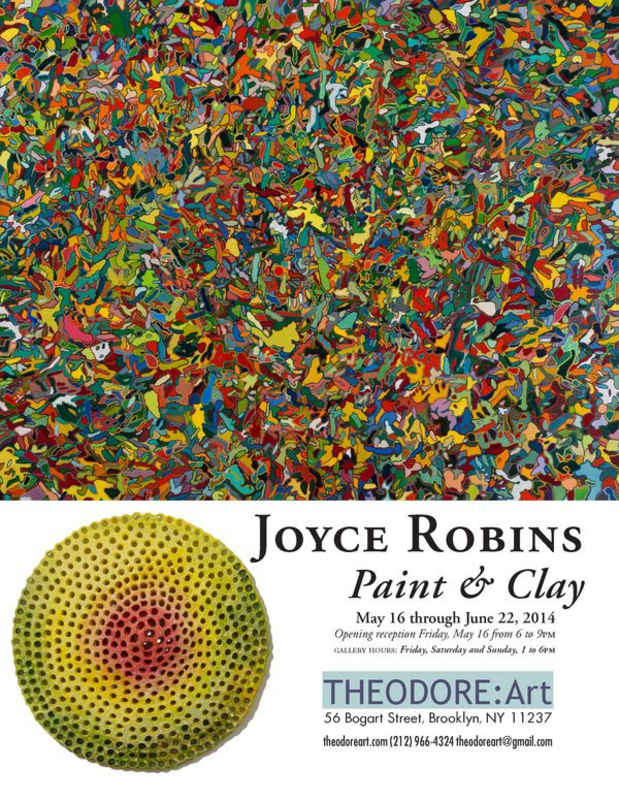 poster for Joyce Robins “Paint and Clay”