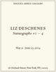 poster for Liz Deschenes “Stereographs #1 – 4 (Rise / Fall)”