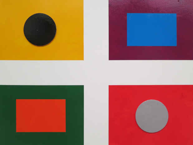 poster for John Nixon “EPW – Paintings for an Abstract Commune”
