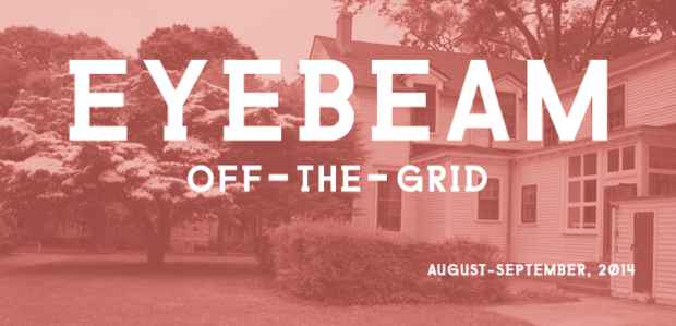 poster for “Eyebeam: Off-The-Grid” Exhibition