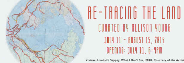 poster for “Re-Tracing the Land” Exhibition