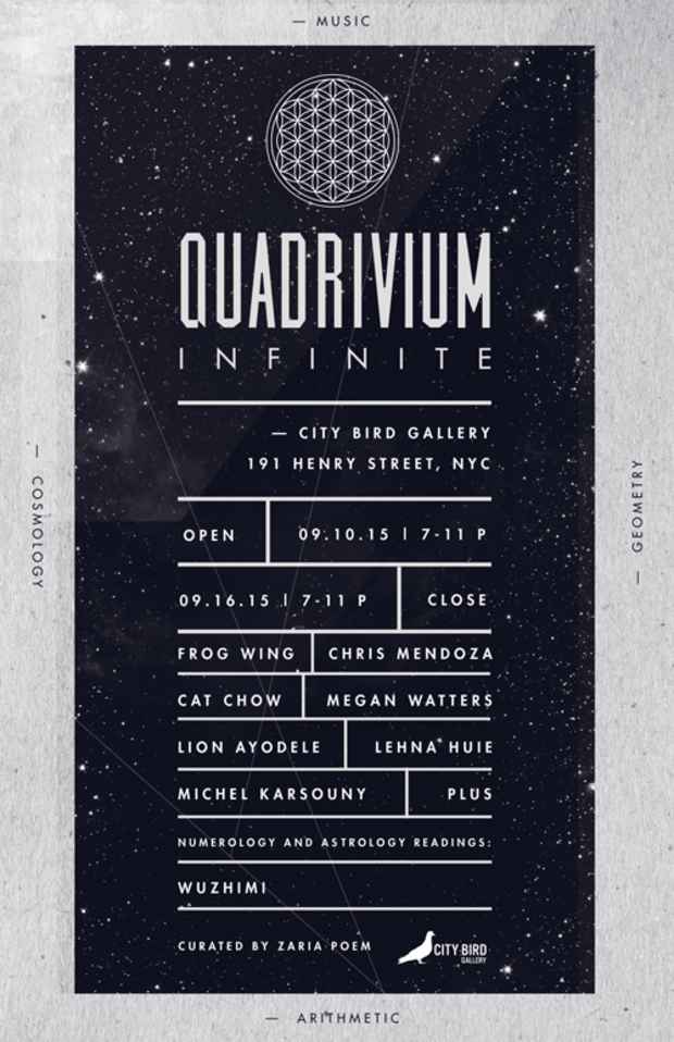 poster for “Quadrivium : Infinite” Exhibition