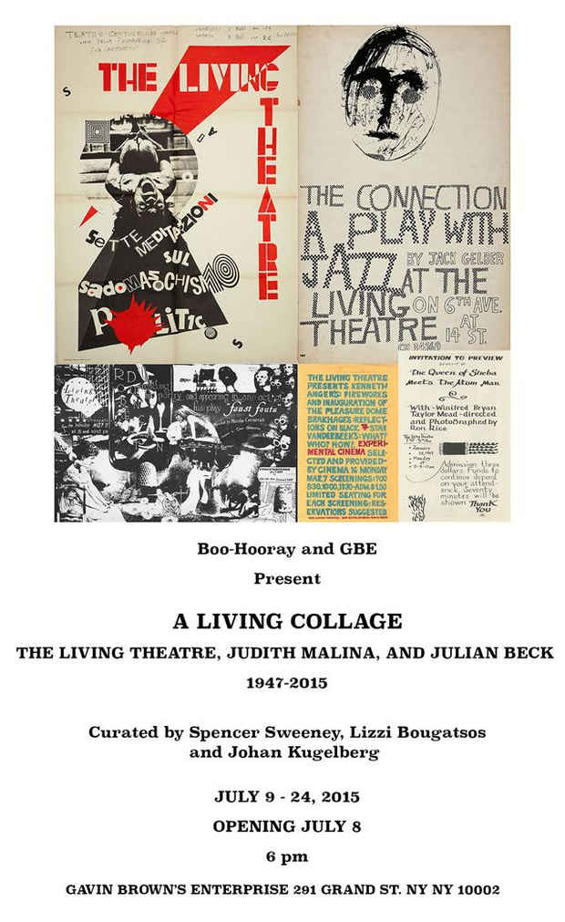 poster for “A Living Collage” Exhibition