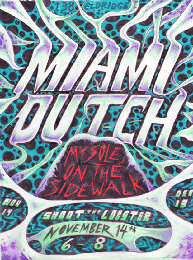 poster for Miami-Dutch “My Sole, On the Sidewalk”