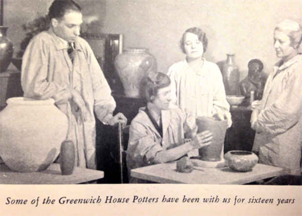 poster for “Greenwich House Pottery Artists Exhibition”