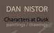 poster for Dan Nistor “Characters at Dusk”