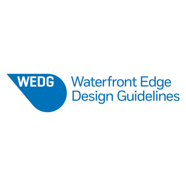 poster for  Metropolitan Waterfront Alliance’s Waterfront Edge Design Guidelines(WEDG)” Exhibition