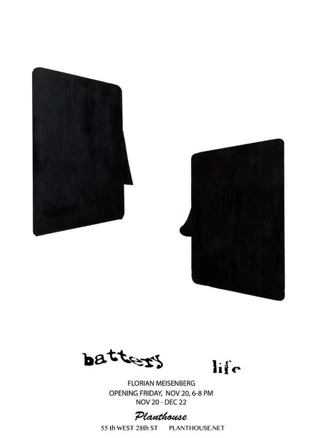 poster for Florian Meisenberg “battery life”