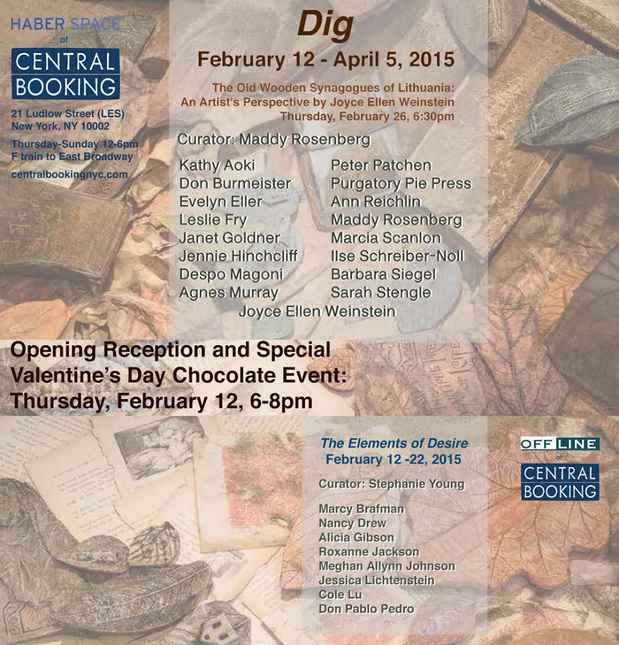 poster for “Dig” and “The Elements of Desire” Exhibitions