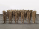 poster for Magdalena Abakanowicz “Unrepeatability: Abakan to Crowd”