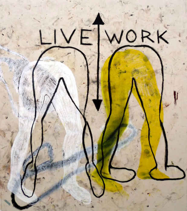 poster for Annette Wehrhahn “LIVE/WORK”