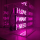 poster for Kristin McIver “Love Piece (neon, acrylic, desire)”