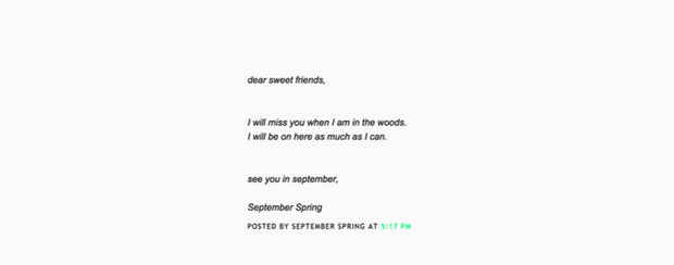 poster for Sam Falls “September Spring”