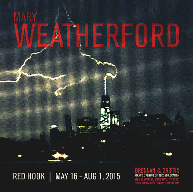 poster for Mary Weatherford “Red Hook”