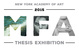 poster for “MFA Thesis Exhibition”