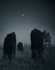 poster for Barbara Yoshida “Megaliths by Moonlight”