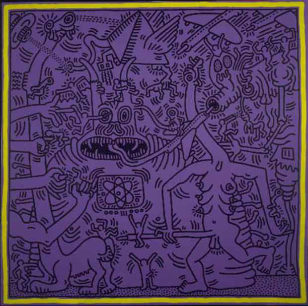 poster for Keith Haring “Heaven and Hell”