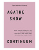 poster for Agathe Snow “Continuum”