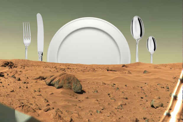 poster for Douglas Paulson and Heidi Neilson “The Menu for Mars Kitchen”