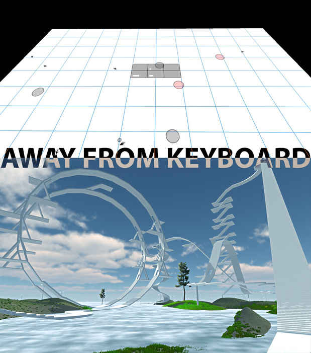 poster for Kristin Lucas and Joe McKay “Away From Keyboard”